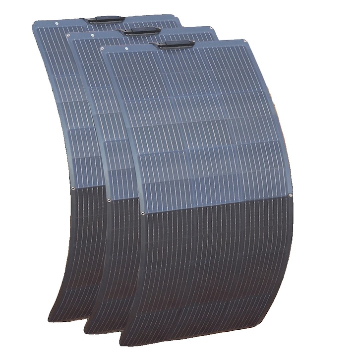 Set 2 panouri solar, 450W, impermeabil, 1160x565x2.5mm, albastru/negru