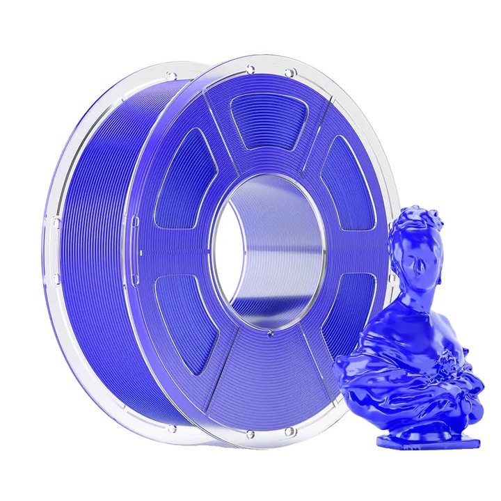 3D Filament, PETG anyag, nyomtatási sebesség 600 mm/s, kék, 1,75 mm, 1 kg