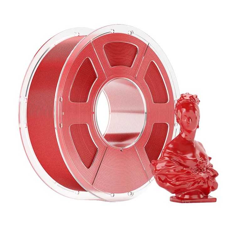 3D Filament, PETG, nyomtatási sebesség 600 mm/s, piros, 1,75 mm, 1 kg