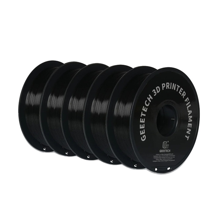 Filament 3D, 1.75mm, PETG, fekete, 1kg