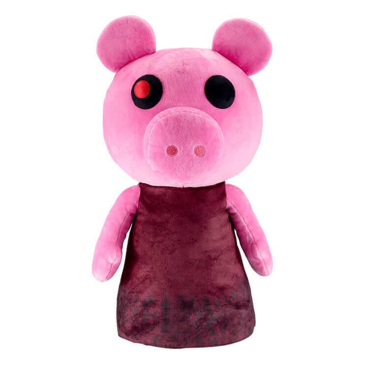 Jucarie de plus Piggy, PhatMojo, Roblox Mappet Show, 40cm, set cu sac pentru depozitare