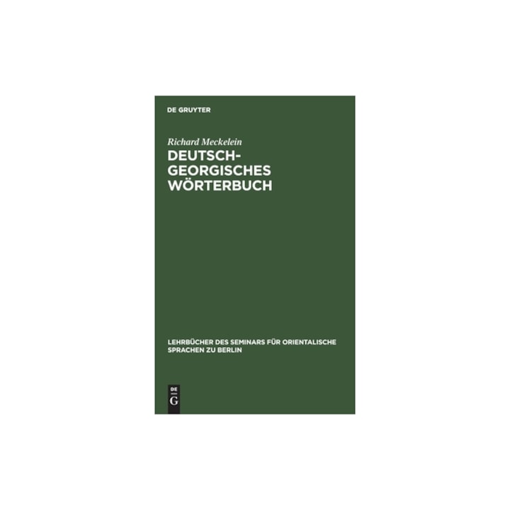 Deutsch-Georgisches W, Richard Meckelein