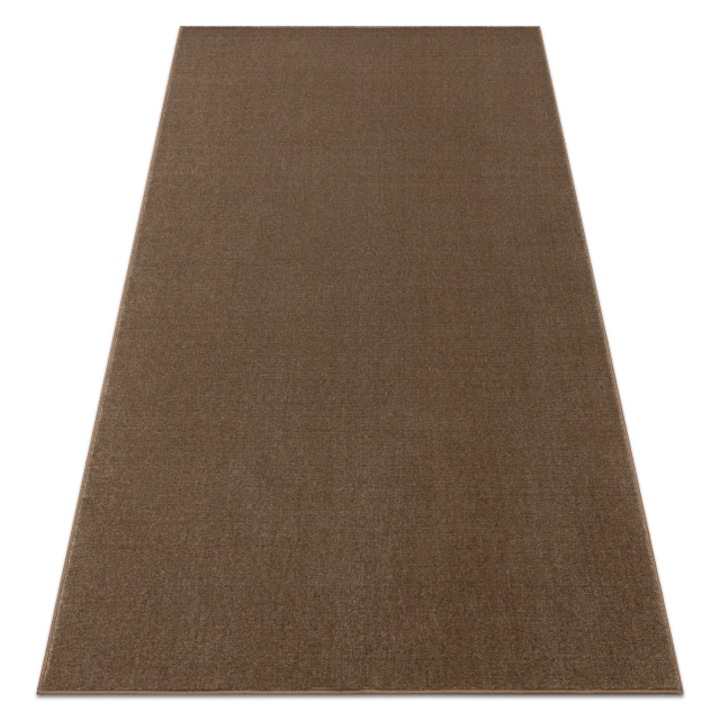 Килим DYWANY ŁUSZCZÓW - Мокет SEDUCTION кафяв 46 мек, издръжлив, спалня, хотел, 200x600 см