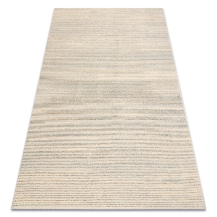 Covor DYWANY ŁUSZCZÓW din lana FLUX 461.93.AE120 OSTA - Linii, structural, loft crem / gri, 160x230 cm