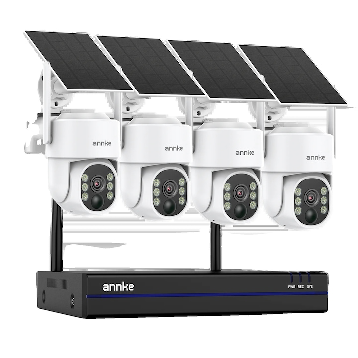Kit Supraveghere full HD 1080P cu 8 Camere Exterior Exir 80m + DVR 8 canale video / 1 canal audio