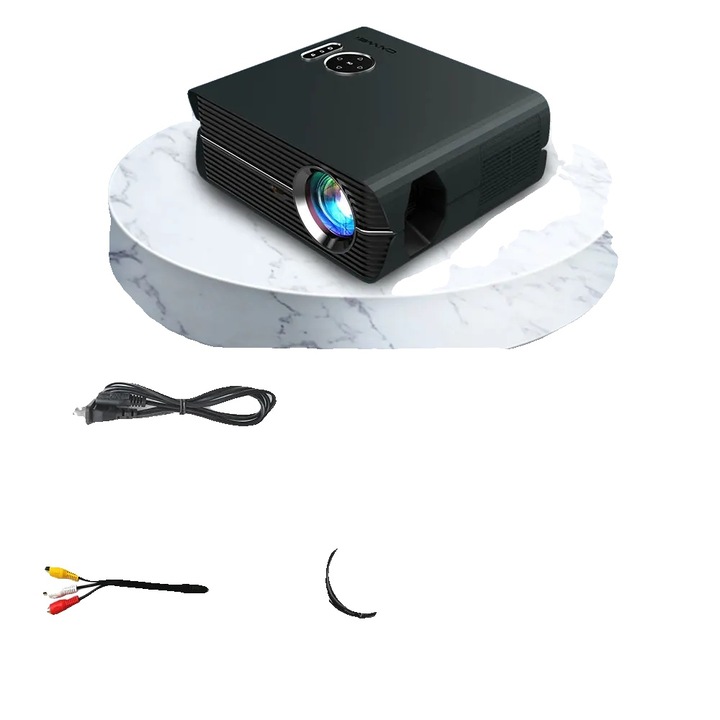 Videoproiector A10AB, 1920x1080p, wireless, 30-300 inches, 1580 ANSI Lumens