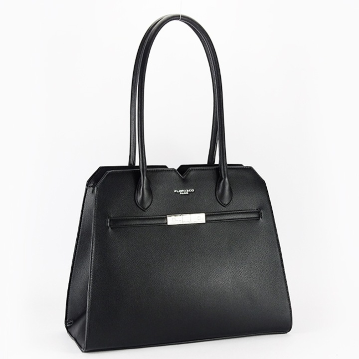 Nagy taska Flora&Co Paris, Fekete, 30 x 37 x 15