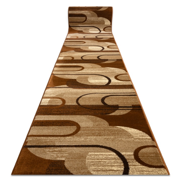 Traversa DYWANY ŁUSZCZÓW Royal HE405 GEOMETRICAL maro / crem 80cm, 80x200 cm