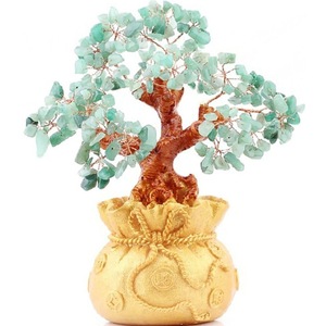 Bonsai cu cristale naturale Ametist, supranumit "copacul banilor" -  Copacelul cu inaltimea de 25 cm reprezinta cadoul perfect pentru  prosperitate, succes, Feng Shui - eMAG.ro