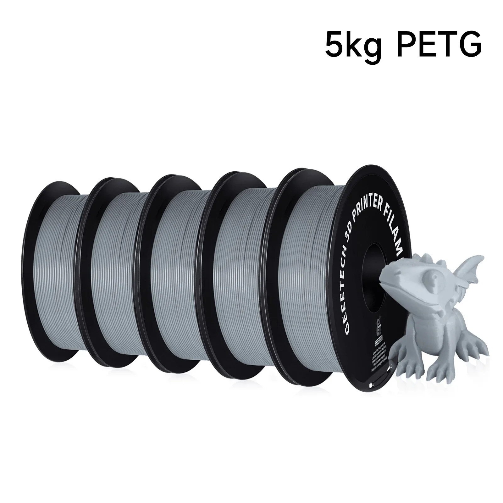 Filament 3D, 1.75mm, PETG, gri, 1kg, 343m - eMAG.ro