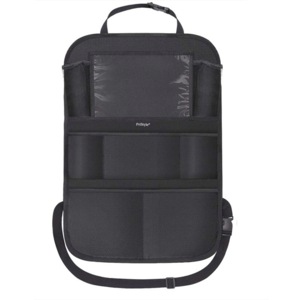 Organizator Auto Multifunctional, pentru Spatar Scaun Masina, Suport Tableta, Buzunare Depozitare Jucarii, Sticle si Accesorii, Protectie Scaun, Ideal pentru Calatorii cu Masina, Negru, PriStyle®