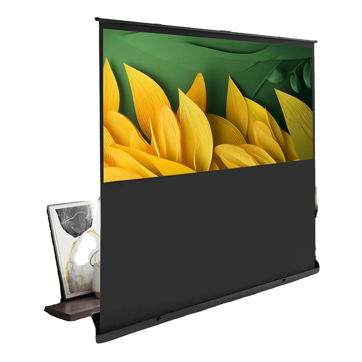 Проекционен екран, 80 инча, 40 инча с регулируема височина, ъгъл на гледане 160, лек дизайн