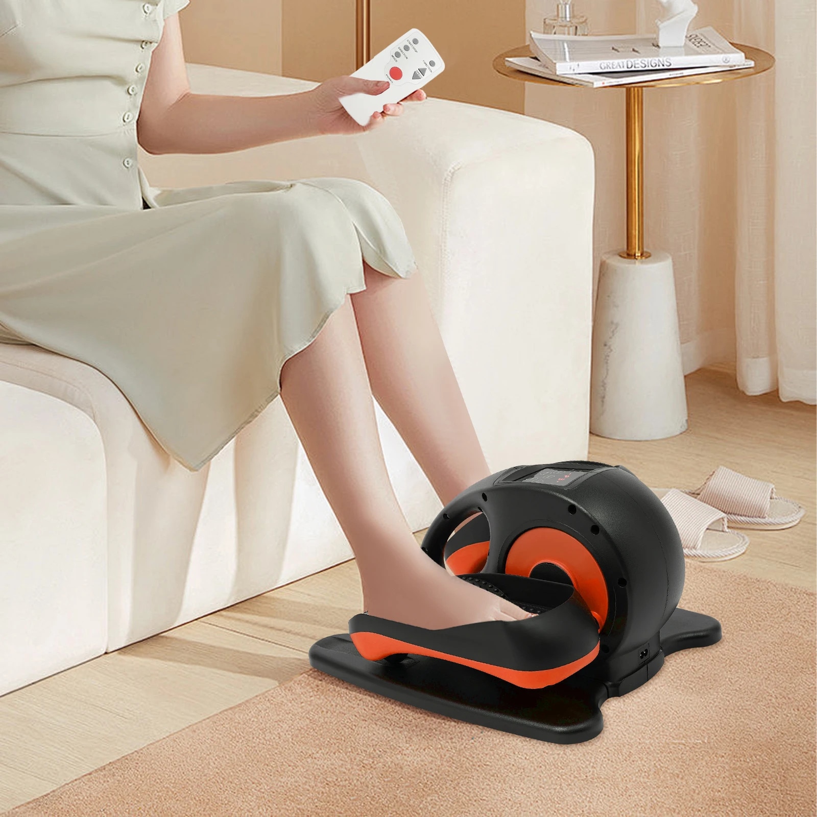 AT-mini PersonalⅡ Mini bicicleta eliptica, 5 viteze ajustabile, display LCD