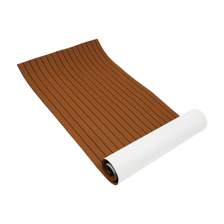 Covoras de podea EVA, Covoras punte marina, Antiderapant, Impermeabil, Spuma EVA, Dimensiuni 240x90 cm, Grosime 6 mm, Bordo