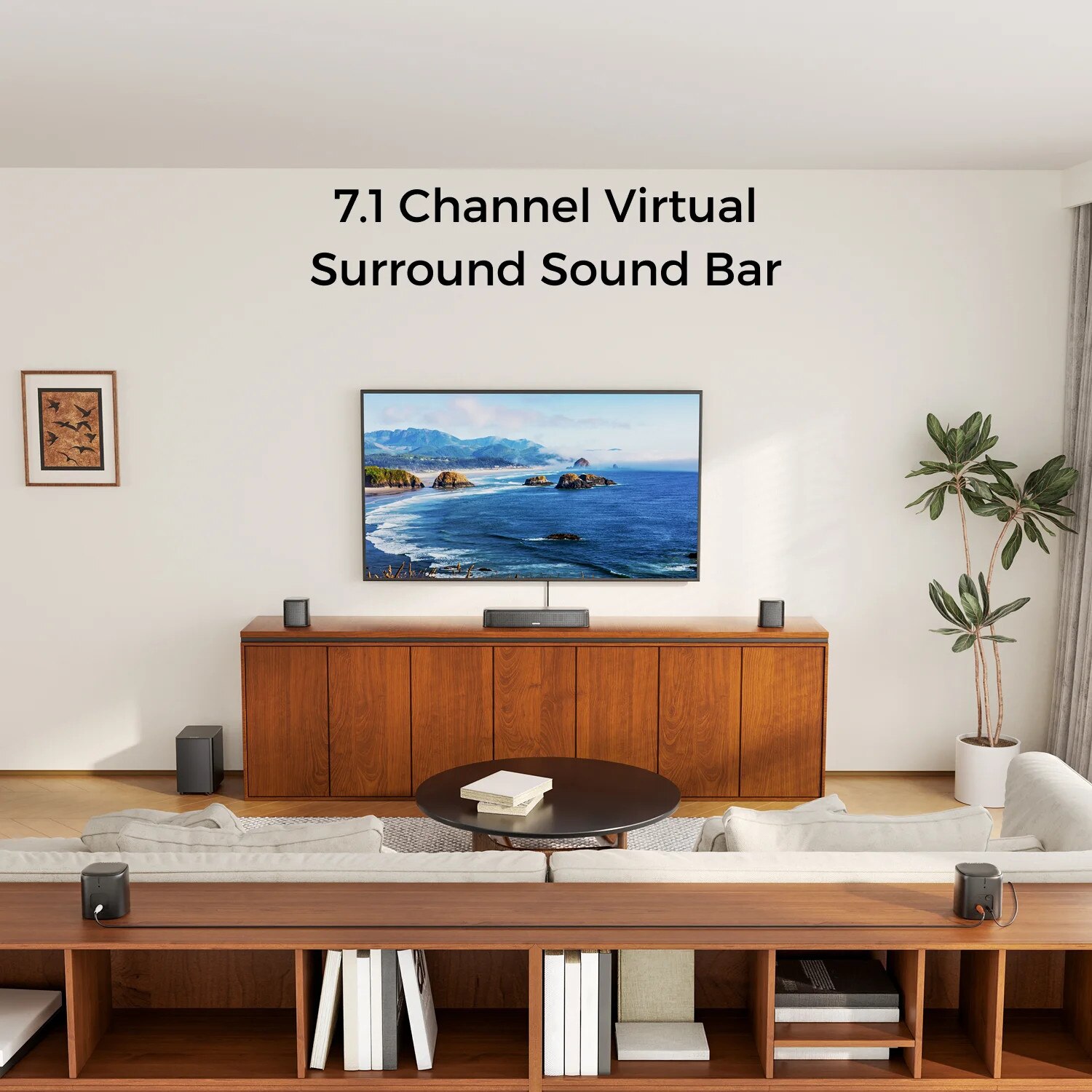 Sistem Sound Bar, 7.1 Canale, Controlat prin Aplicatie, Aura A40 ULTIMEA