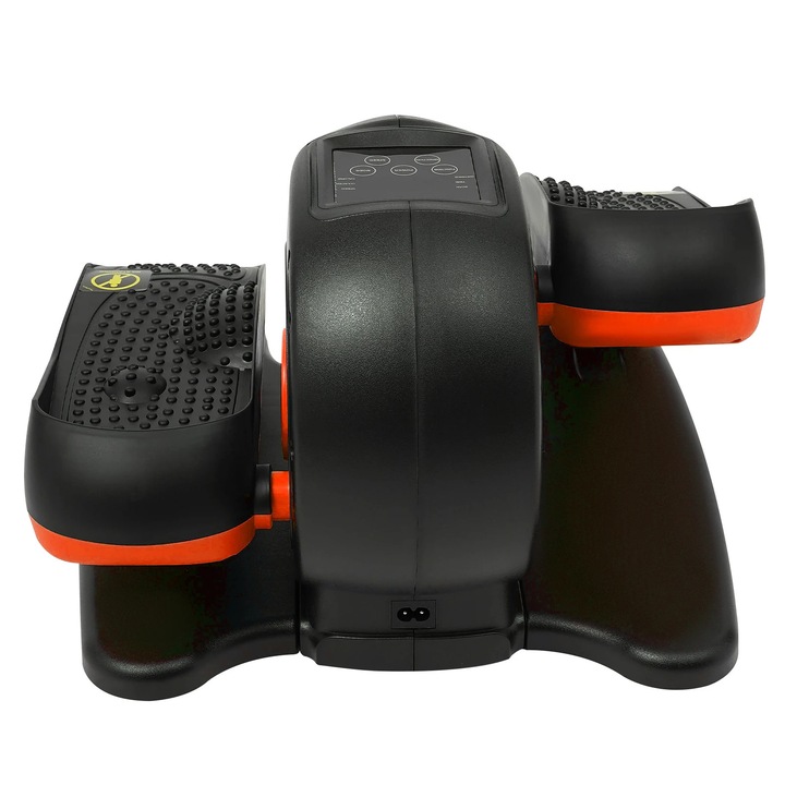 Pedalier eliptic pentru seniori, portocaliu, complet asamblat, utilizare sub birou