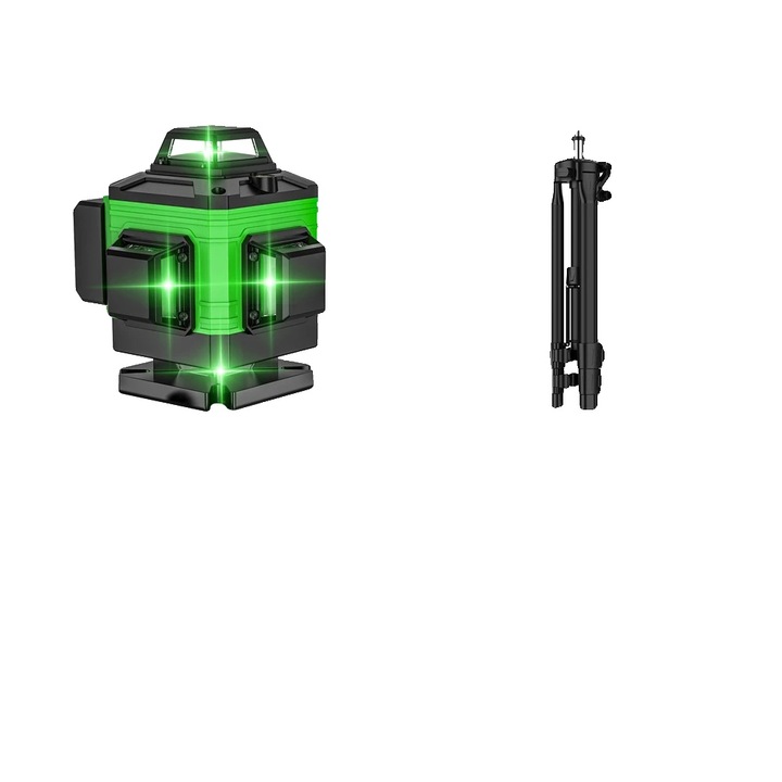 Nivel laser cu trepied, precizie inalta, raza de lucru 200ft, constructie durabila