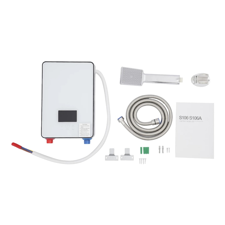 Incalzitor de apa electric, tip B, montare pe perete, ecran LED, 18.6x5.7x27.7cm