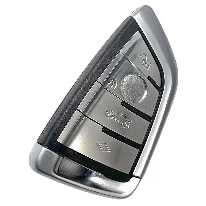 Techstar® 4 gombos autókulcs-burkolat BMW 5-ös sorozatú G30 G31-hez (2016–2023), kompatibilis a HU100R-rel – Utángyártott