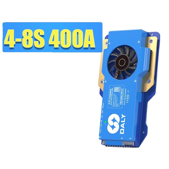 Sistem de Management al Bateriei 4-8S 400A, Monitorizare in Timp Real, Balansare Activa, Cablu B-P inclus