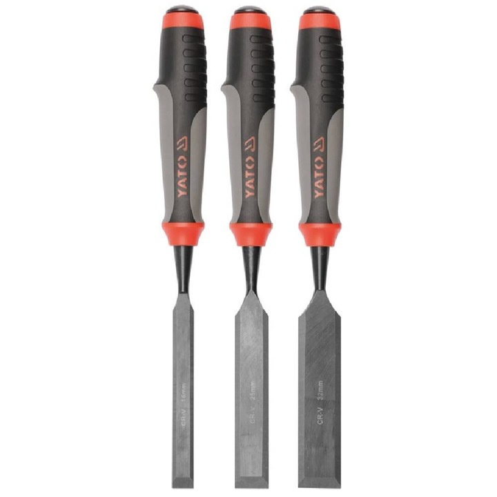 Комплект от 3 длета за дърво CrV, 16, 25, 32 мм