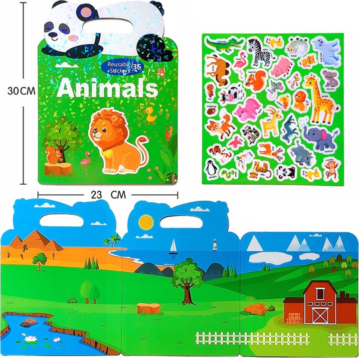 Carte cu autocolante, Askato, Animale