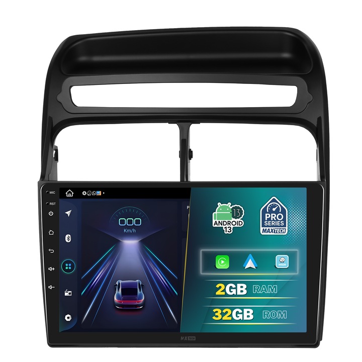 Navigatie Fiat Linea / Grande Punto / Evo 2007-2012 dedicata, MaxTech® PRO SERIES, 2 GB Ram 32 GB Rom, Carplay & Android auto, Ecran 9 ” HD Touch, GPS, Wifi, Bluetooth, Radio, USB, EQ, DSP, Waze