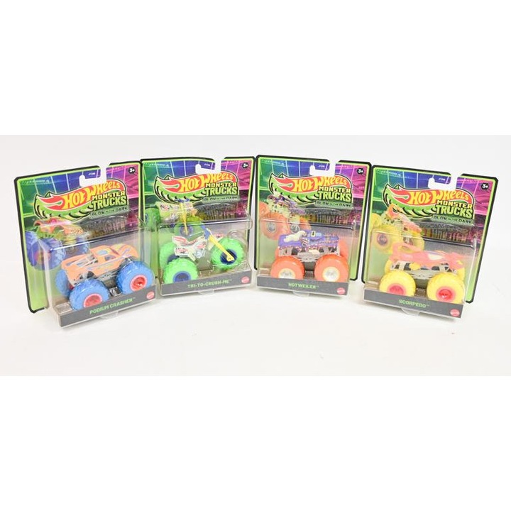 Кола Hot Wheels, Monster Truck, метална, многоцветна, 3 години