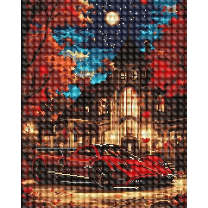 Set broderie cu diamante, Ideyka, Viata in lux, 40x50cm