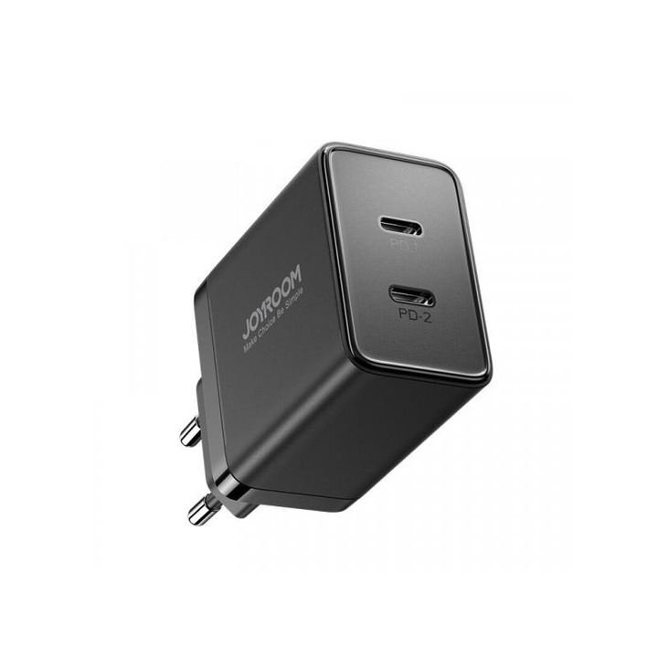 Incarcator Retea Joyroom JR-TCF09 40W 3A 2 x USB-C Negru