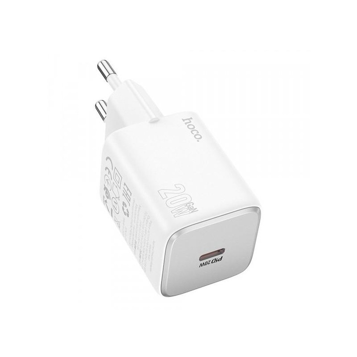 Incarcator Retea HOCO N40 20W 3A 1 x USB-C Alb