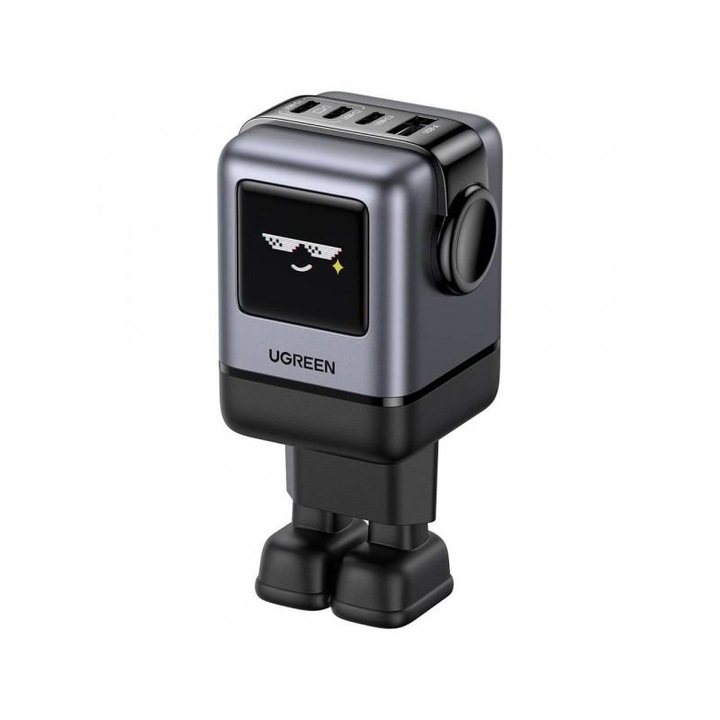 Incarcator Retea UGREEN X688 Uno 100W 5A 1 x USB-A - 3 x USB-C Negru