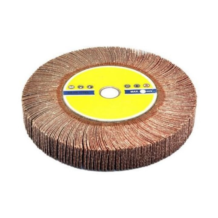 Disc perie smirghel lamelar Spo sculeprofionline, Diametru 180mm, Granulatie 120 G, Latime 22mm