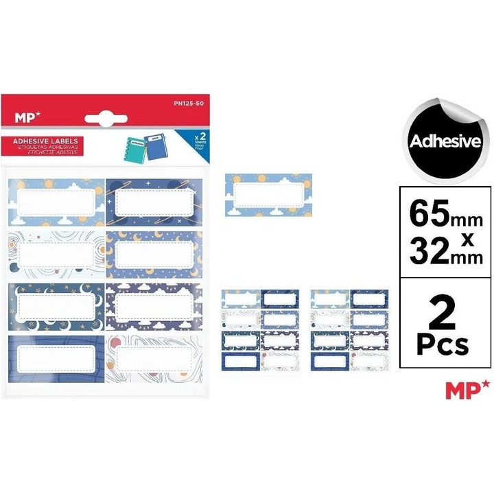 Jegyzetfüzet matricák, MP Main Paper, 10x15cm