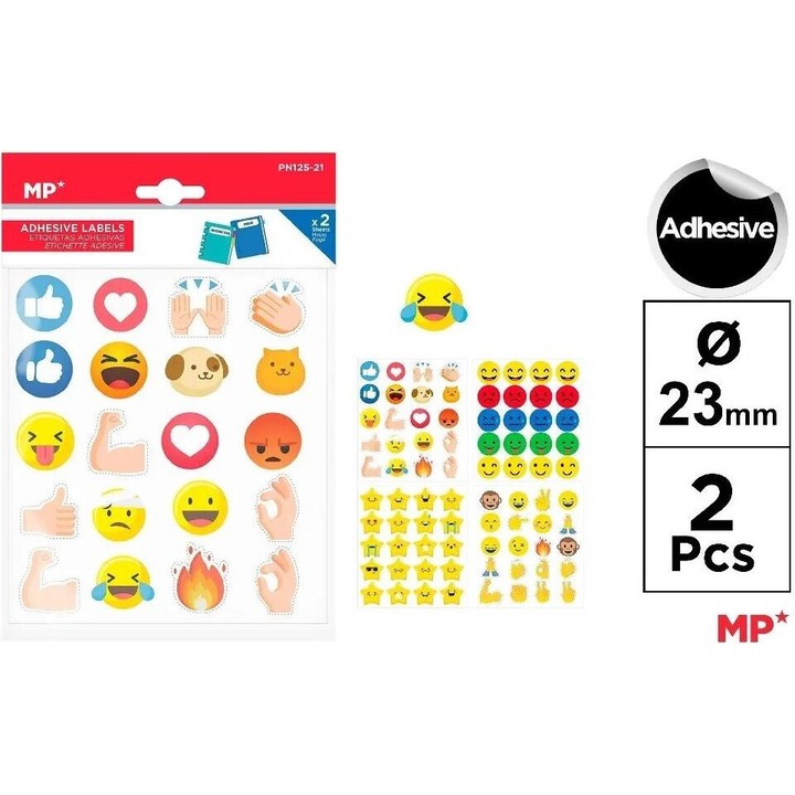 Dekoratív matricák, MP Main Paper, minták keveréke, 2 db-os masnikészlet