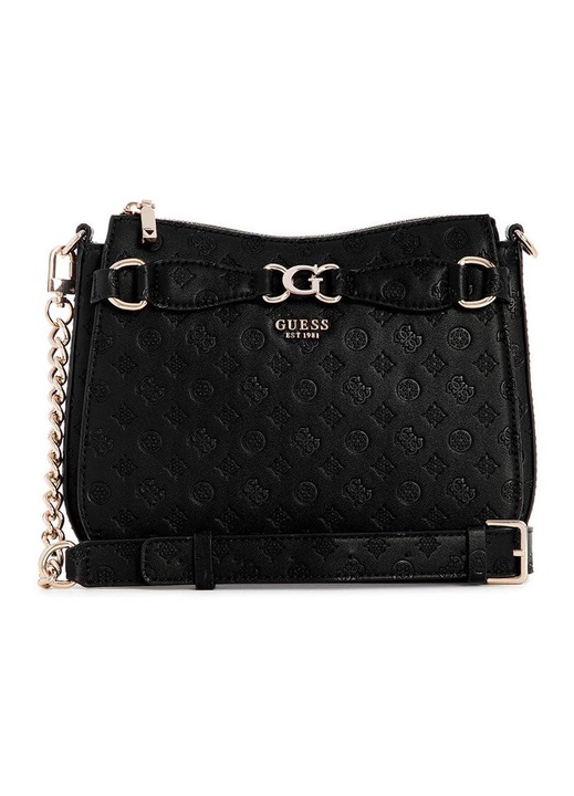 Guess Arlena Logo Crossbody táska, fekete