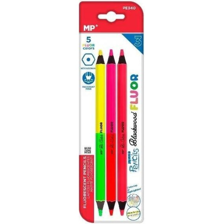MP Main Paper színes ceruzakészlet, 3 db, 5 szín