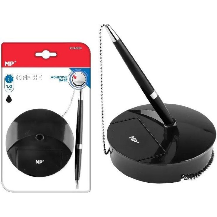 Prémium íróeszköz, MP Main Paper, fekete, tartóval