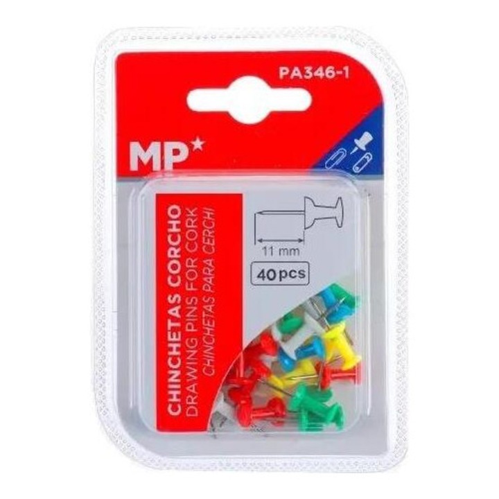 Цветни дъски за пинбол MP Main Paper 11 мм, комплект от 40 броя