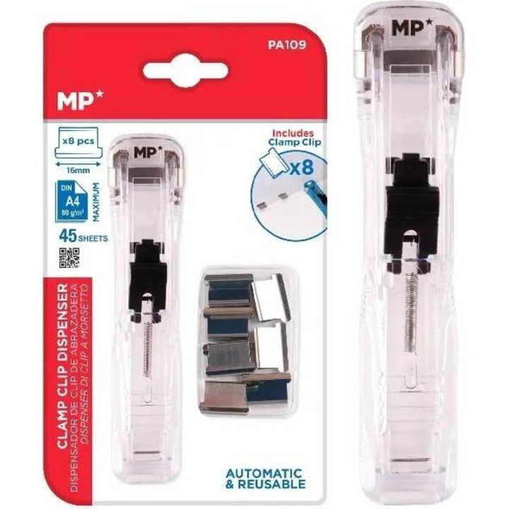 Телбод MP Main, EKO, 8 метални скоби, многоцветен