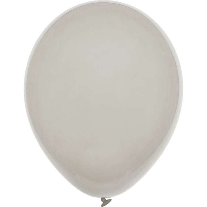 25 db-os pasztellszürke lufi szett, 46 cm, Decomex