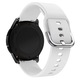 Szíj Huawei Watch GT2 / GT3 42mm, Samsung Galaxy Watch 4 / 5 / 6 / 7 / FE, Polar Ignite / 2 / 3 / Unite, Amazfit Bip GTR 42mm, GTS 2 / 2e / 3 / 4 / Mini, Garmin Forerunner 165 / 245 / 55 / 645, Venu / SQ, Vivoactive 3 / 5 / Music órákhoz, 20mm, fehér