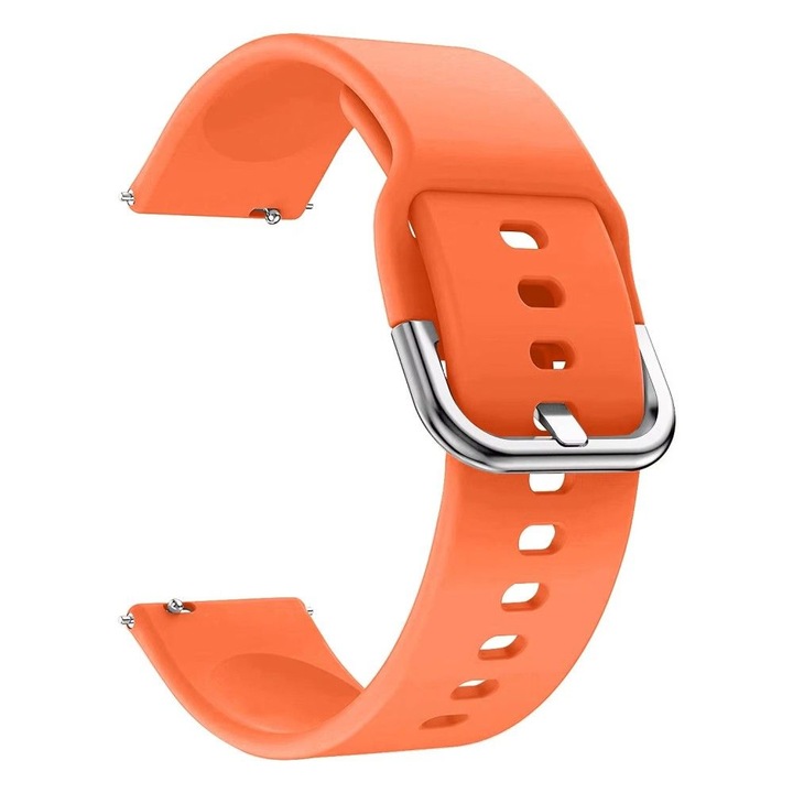 Szíj Huawei Watch GT2 / GT3 42mm, Samsung Galaxy Watch 4 / 5 / 6 / 7 / FE, Polar Ignite / 2 / 3 / Unite, Amazfit Bip GTR 42mm, GTS 2 / 2e / 3 / 4 / Mini, Garmin Forerunner 165 / 245 / 55 / 645, Venu / SQ, Vivoactive 3 / 5 / Music órához, 20mm, orange