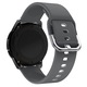 Szíj Huawei Watch GT2 / GT3 42mm, Samsung Galaxy Watch 4 / 5 / 6 / 7 / FE, Polar Ignite / 2 / 3 / Unite, Amazfit Bip GTR 42mm, GTS 2 / 2e / 3 / 4 / Mini, Garmin Forerunner 165 / 245 / 55 / 645, Venu / SQ, Vivoactive 3 / 5 / Music órához, 20mm, szürke
