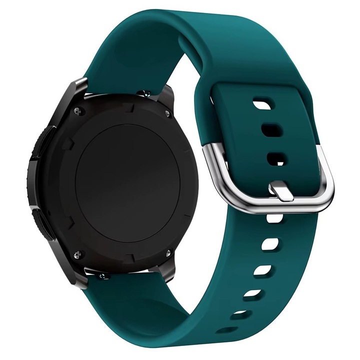 Каишка за Huawei Watch GT2 / GT3 42 мм, Samsung Galaxy Watch 4 / 5 / 6 / 7 / FE, Polar Ignite / 2 / 3 / Unite, Amazfit Bip GTR 42 мм, GTS 2 / 2e / 3 / 4 / Mini, Garmin Forerunner 165 / 245 / 55 / 645, Venu / SQ, Vivoactive 3 / 5 / Music, 20 мм, тюркоазена