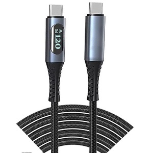 Cablu de date/incarcare, USB Type-C to USB Type-C 100W, Incarcare rapida, 5A, 2m, Negru
