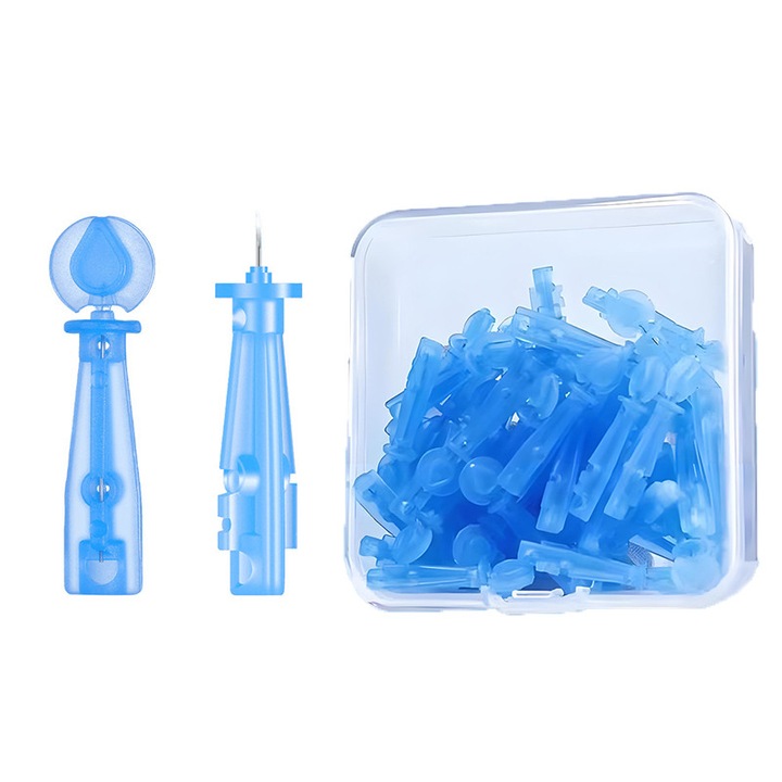 Set 50 de ace pentru indepartarea cosurilor, AjieQaQ, sterilizabil, usor de utilizat, pentru curatarea tenului