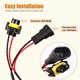 2 db LED ellenállás készlet H11 H9 H8, PsAyl®, 50W 6 Ohm, villogásgátló ellenállás kábelezés, terhelésellenállás LED lámpák utólagos beszereléséhez, irányjelző izzó