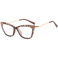 Ochelari Anti-Lumina Albastra, ZGGZERG, Protectie Lumina Albastra, Fara Dioptrii, Anti UV, anti-reflex unisex, Pentru computer, ecran de telefon, tableta, laptop, televizor, Metal, 140*142*40mm, Maro