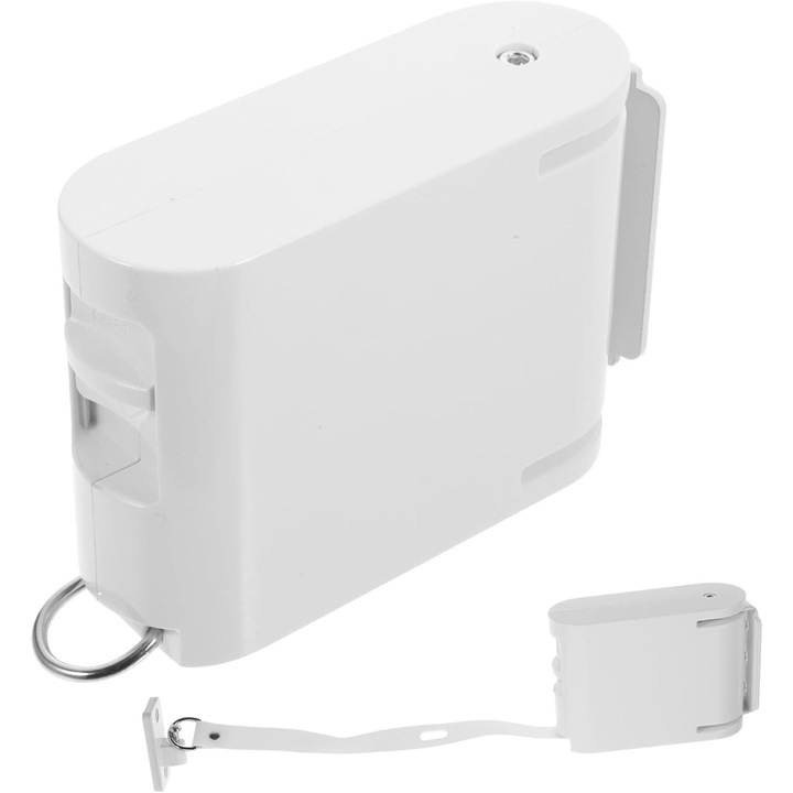 Visszahúzható ruhaszárító, 13*10 cm, Lyukasztásmentes, láthatatlan, erkély, kötél, paplan szárítás, beltéri, visszahúzható, szálloda, fürdőszoba